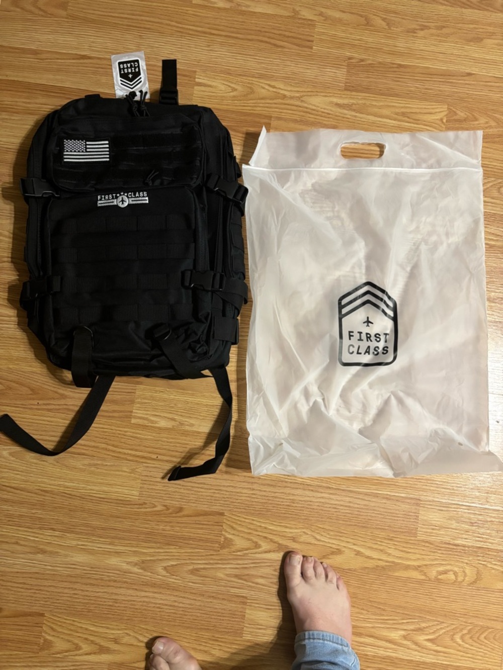 Tactical Black Men's Backpack